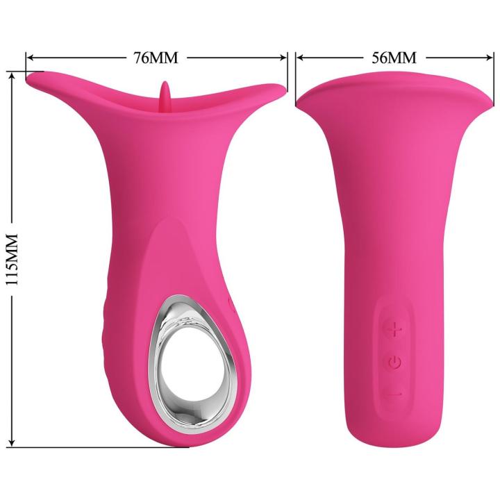 Wibrator oralny z języczkiem USB – 12 wibracji i 12 trybów lizania