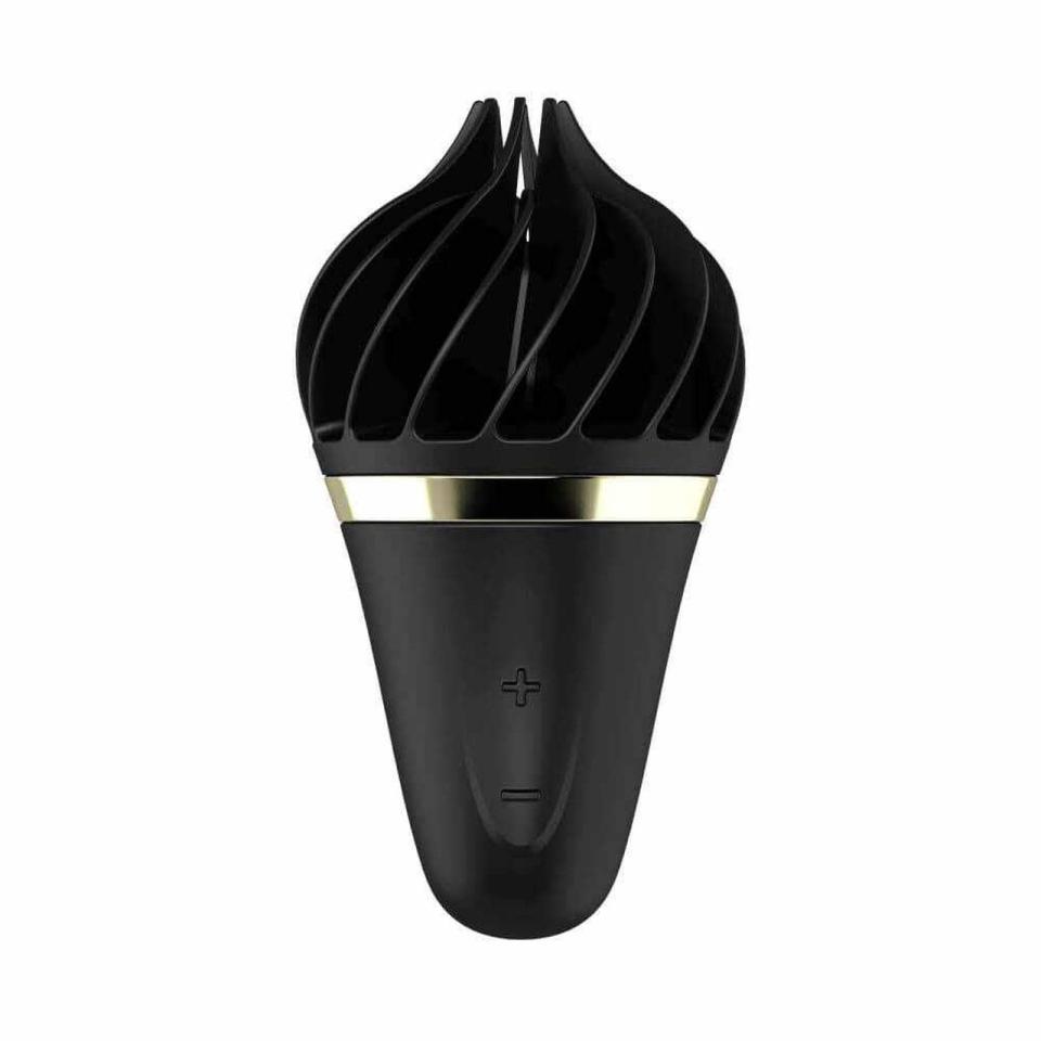 Stymulator łechtaczki z obrotowymi skrzydełkami, wodoodporny