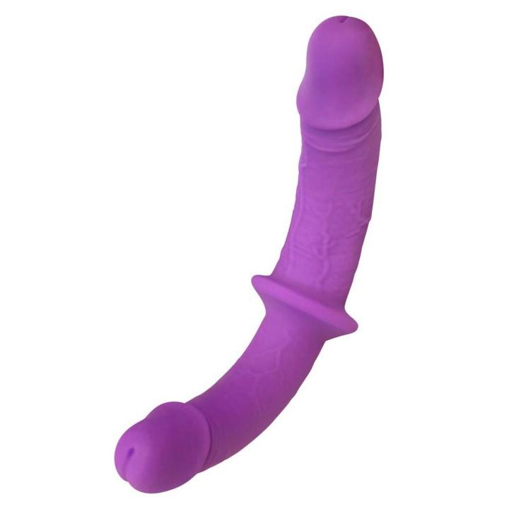 Podwójny strap-on bez wibracji 32 cm z ultramiękkiego silikonu