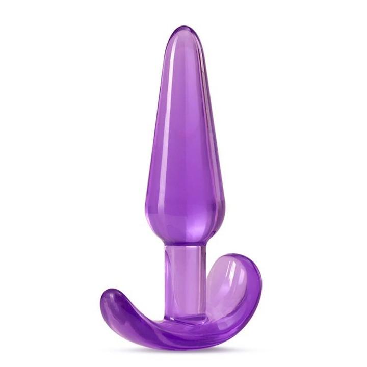 Smukły plug analny fioletowy 10,8 cm – dla początkujących