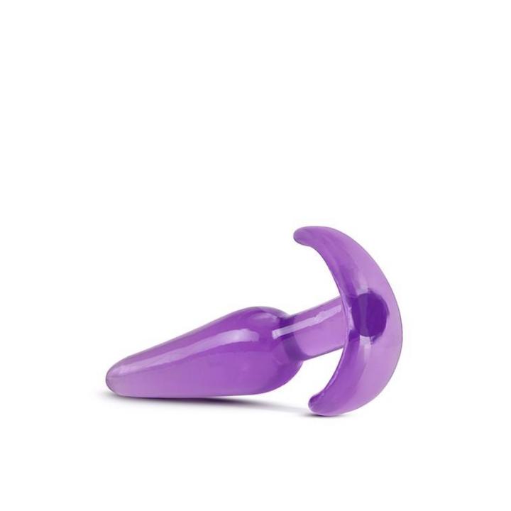 Smukły plug analny fioletowy 10,8 cm – dla początkujących