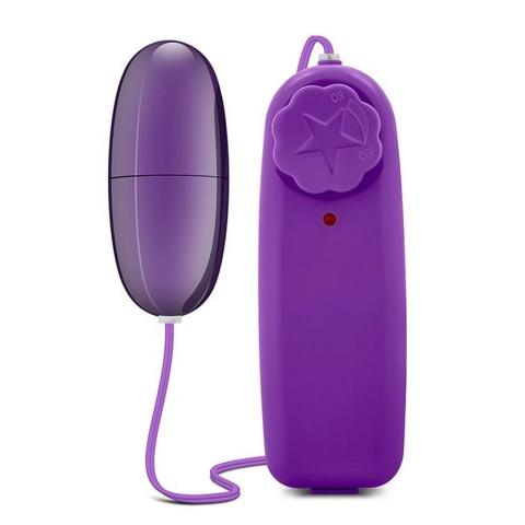 Wibrujący bullet fioletowy 5,7 cm | Wodoodporny, regulacja mocy, 2×AA