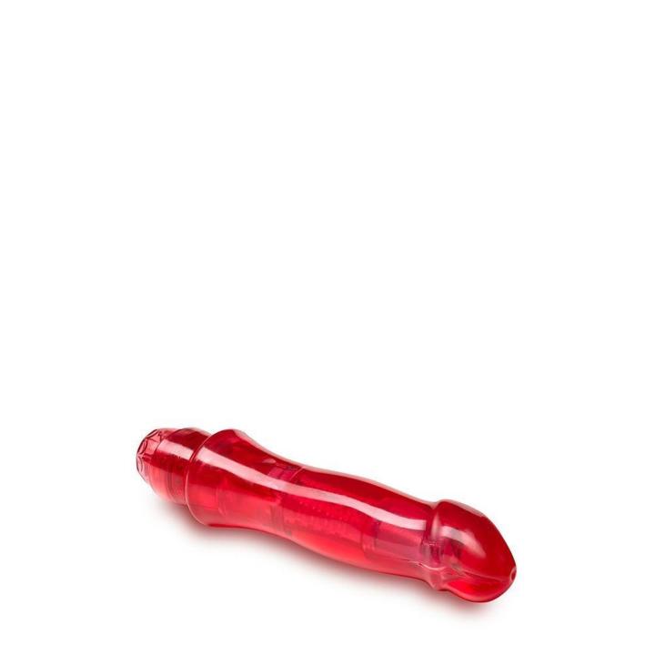 Czerwony mini wibrator 17,1 cm wodoodporny | Regulowane wibracje