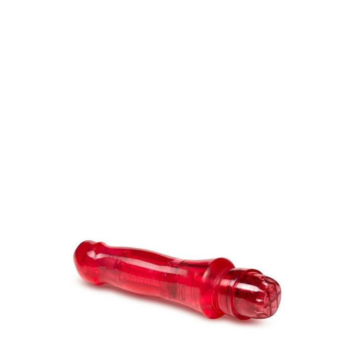 Czerwony mini wibrator 17,1 cm wodoodporny | Regulowane wibracje