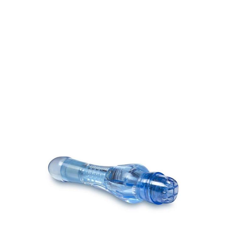 Niebieski mini wibrator TPE 17,1 cm – wodoodporny, regulowane wibracje