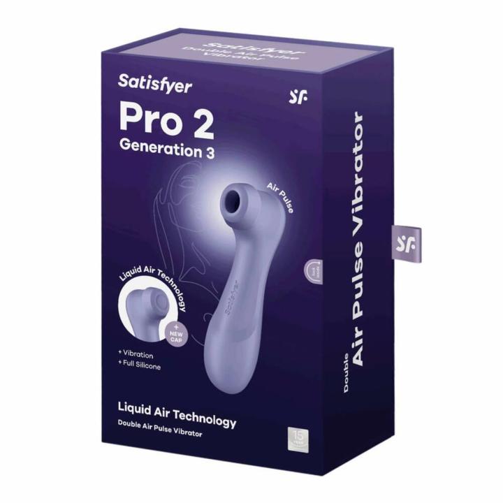 Stymulator łechtaczki Liquid Air liliowy – fale ciśnienia, 12 trybów, IPX7