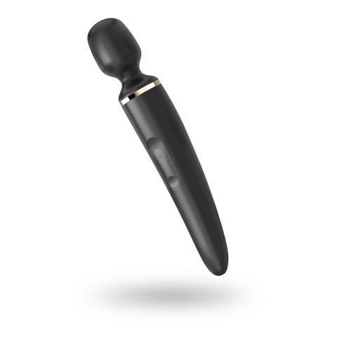 Masażer wand XXL czarno-złoty – 50 kombinacji wibracji