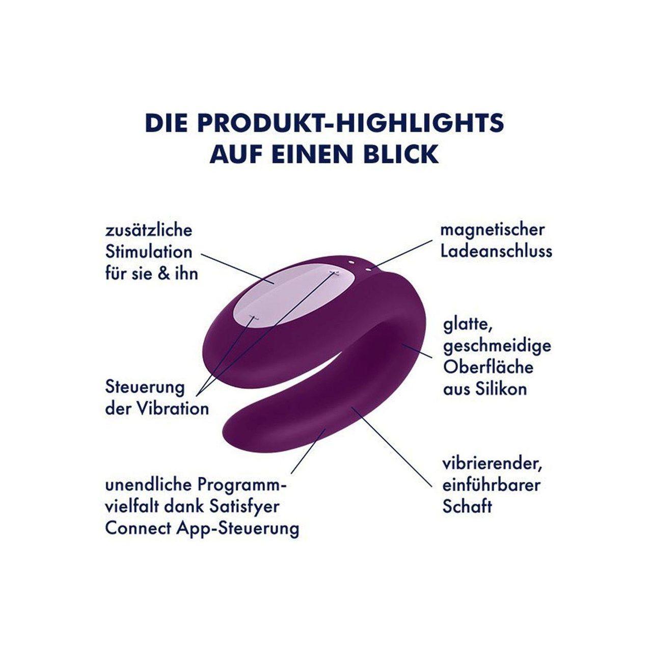 Zestaw dla par z aplikacją – wibrator U i wibrujący pierścień | Loris.pl