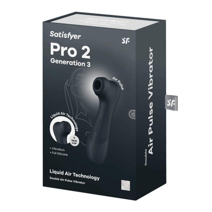 Satisfyer Pro 2 Gen 3 Liquid Air czarny – stymulator łechtaczki