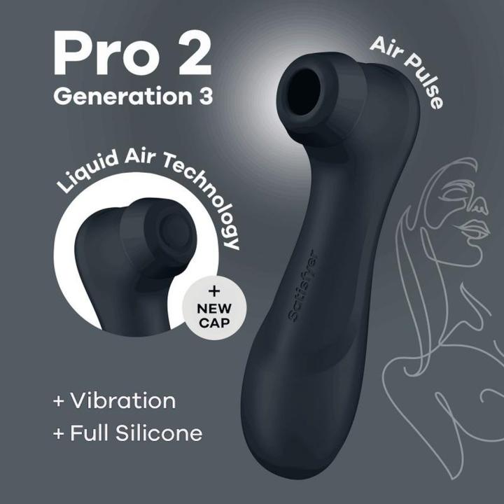 Satisfyer Pro 2 Gen 3 Liquid Air czarny – stymulator łechtaczki