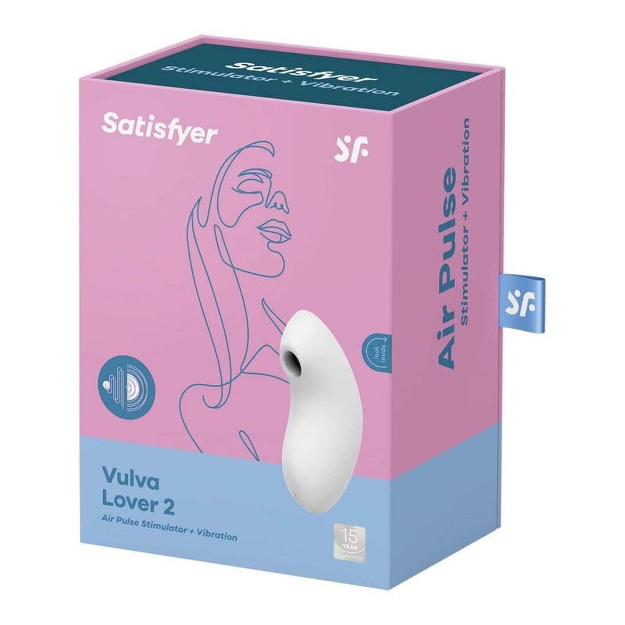 Satisfyer Vulva Lover 2 White – stymulator 2w1 falami powietrza i wibracjami