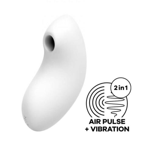 Satisfyer Vulva Lover 2 White – stymulator 2w1 falami powietrza i wibracjami