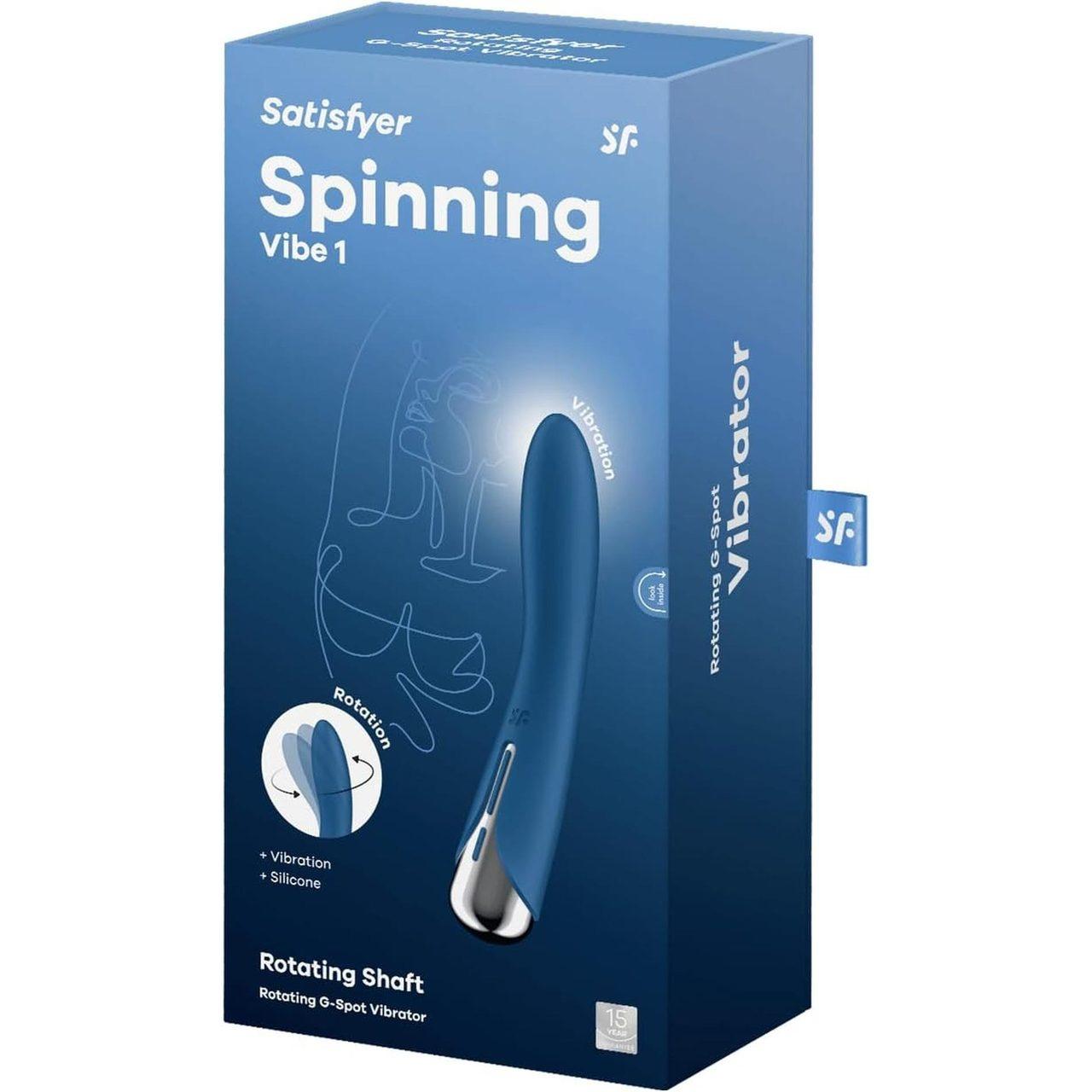 Satisfyer Spinning Vibe 1 Blue – obrotowy wibrator punktu G | Loris.pl