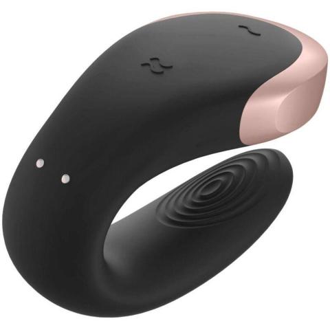 Satisfyer Double Love Black – wibrator dla par z aplikacją i pilotem