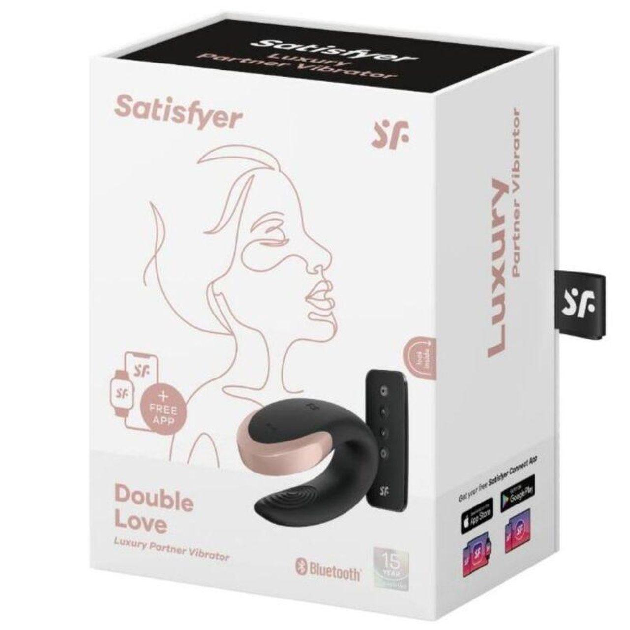 Satisfyer Double Love Black – wibrator dla par z aplikacją i pilotem | Loris.pl