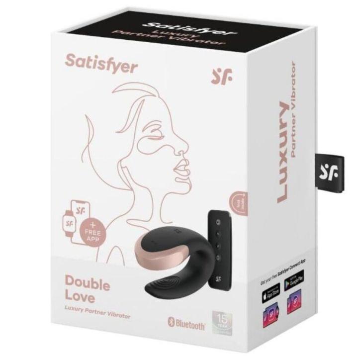 Satisfyer Double Love Black – wibrator dla par z aplikacją i pilotem