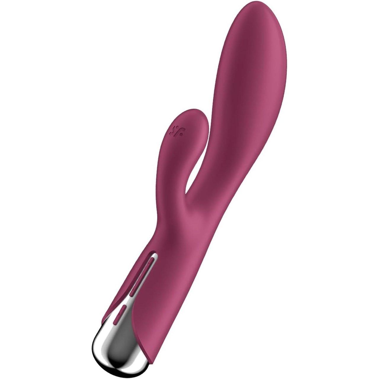 Satisfyer Spinning Rabbit 1 Red – wibrator króliczek z rotacją i wibracjami | Loris.pl