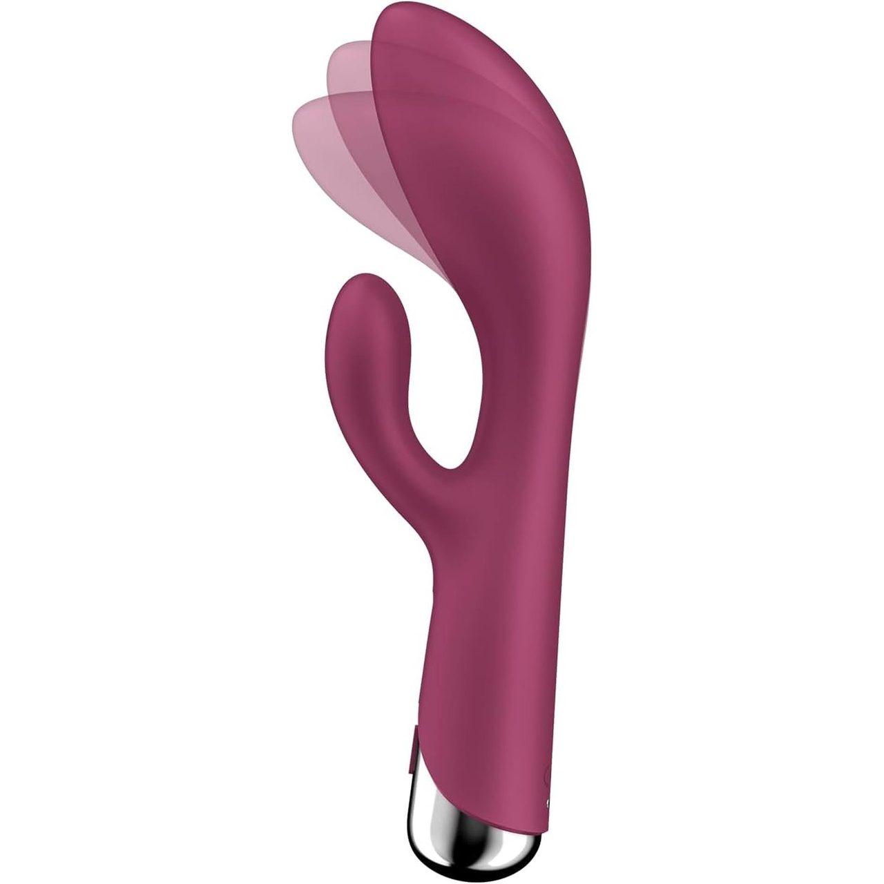 Satisfyer Spinning Rabbit 1 Red – wibrator króliczek z rotacją i wibracjami | Loris.pl