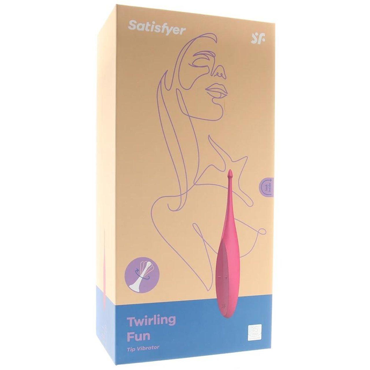 Satisfyer Twirling Fun magenta – stymulator z ruchomą końcówką | Loris.pl