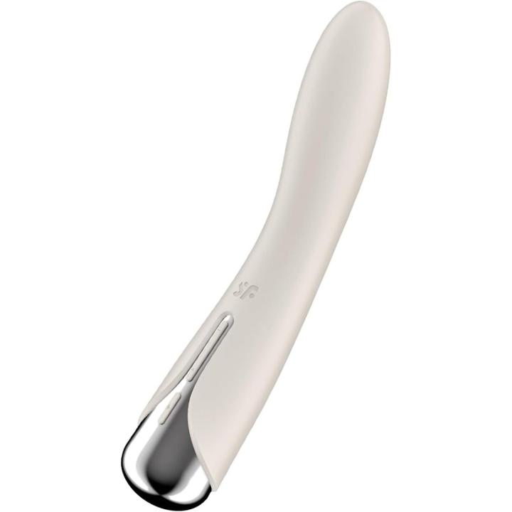 Satisfyer Spinning Vibe 1 Beige – obrotowy wibrator punktu G IPX7 | Loris.pl