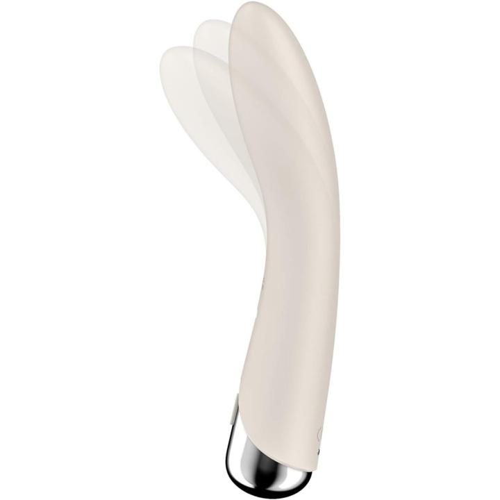 Satisfyer Spinning Vibe 1 Beige – obrotowy wibrator punktu G IPX7