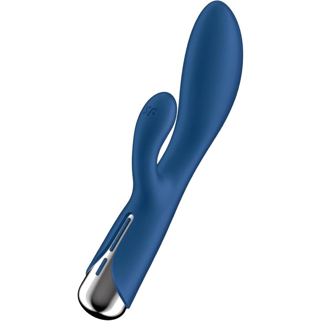 Satisfyer Spinning Rabbit 1 Blue – króliczek z rotacją i wibracjami | Loris.pl