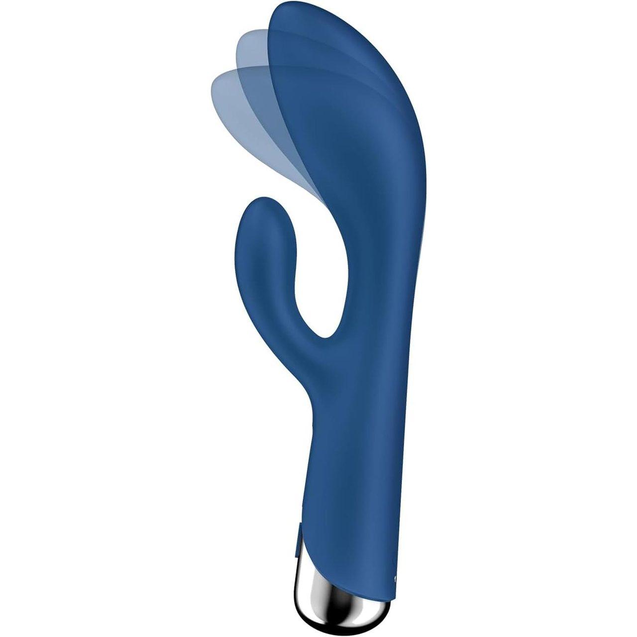 Satisfyer Spinning Rabbit 1 Blue – króliczek z rotacją i wibracjami | Loris.pl
