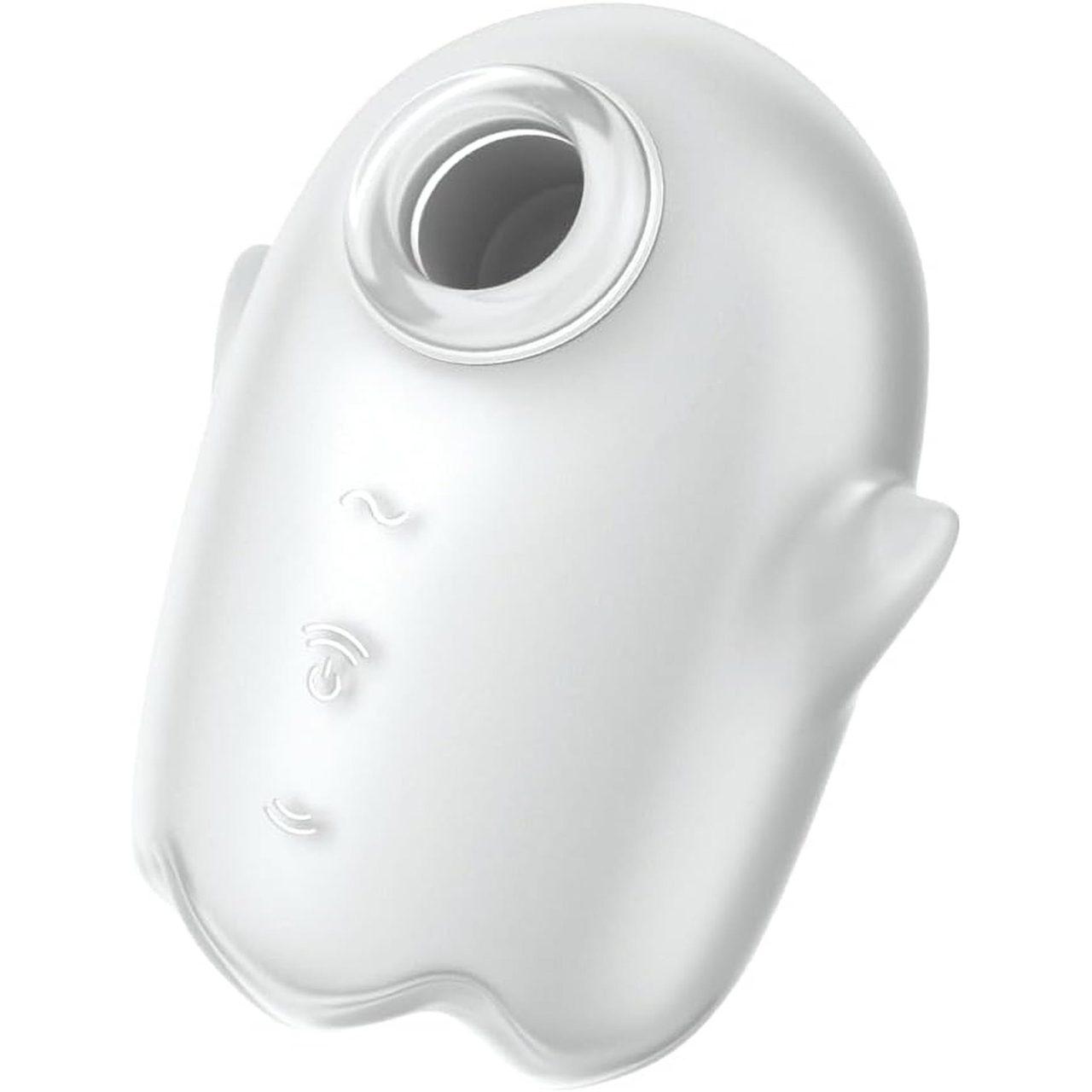 Satisfyer Glowing Ghost White – stymulator łechtaczki Air Pulse, IPX7 | Loris.pl