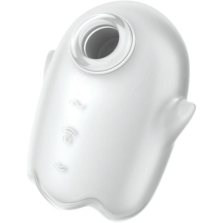 Satisfyer Glowing Ghost White – stymulator łechtaczki Air Pulse, IPX7 | Loris.pl