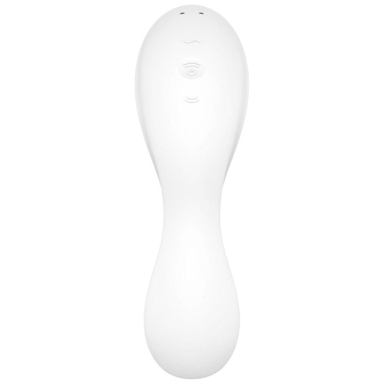 Satisfyer Curvy Trinity 5+ biały – stymulator 2w1 z aplikacją i IPX7 | Loris.pl