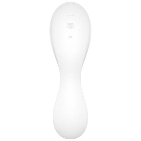 Satisfyer Curvy Trinity 5+ biały – stymulator 2w1 z aplikacją i IPX7