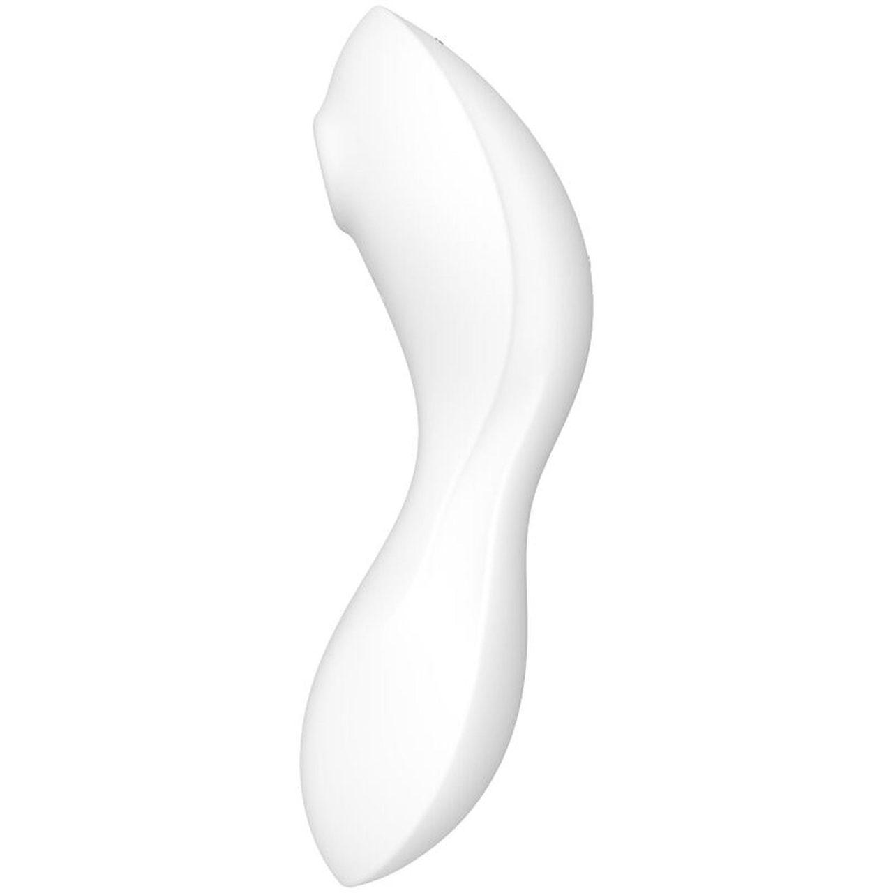 Satisfyer Curvy Trinity 5+ biały – stymulator 2w1 z aplikacją i IPX7 | Loris.pl