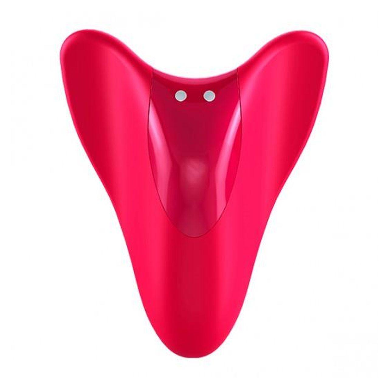 Satisfyer High Fly Finger Vibrator Red – stymulator 2 silniki, IPX7 | Loris.pl