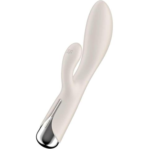 Satisfyer Spinning Rabbit 1 Beige – króliczek z rotacją i wibracjami