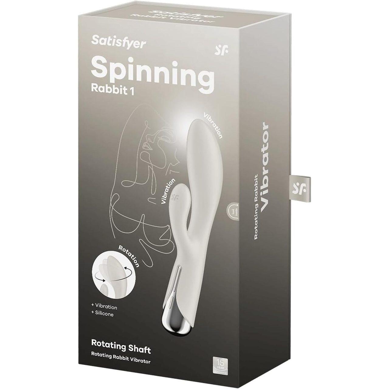 Satisfyer Spinning Rabbit 1 Beige – króliczek z rotacją i wibracjami | Loris.pl