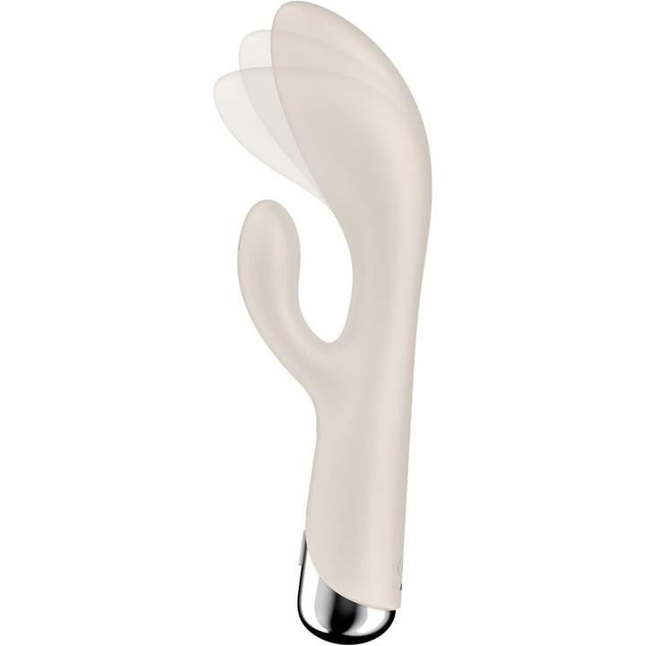 Satisfyer Spinning Rabbit 1 Beige – króliczek z rotacją i wibracjami