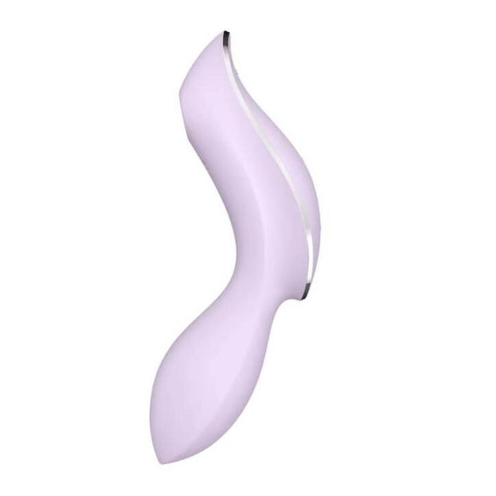Satisfyer Curvy Trinity 2 Violet – stymulator 3w1 falami ciśnienia i wibracjami