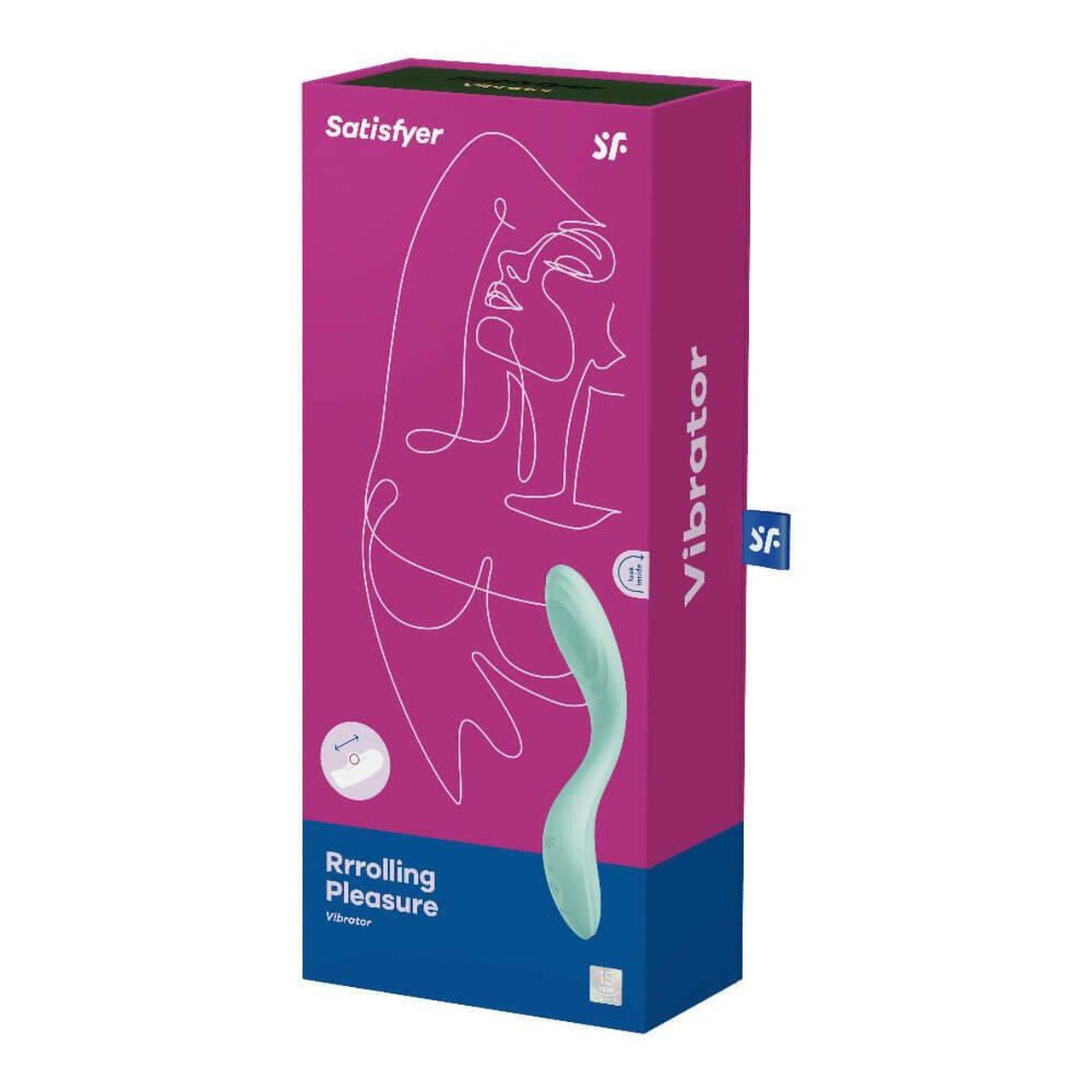 Satisfyer Rolling Pleasure Mint – wibrator punktu G z obrotową kulą | Loris.pl