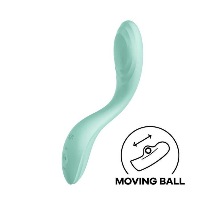 Satisfyer Rolling Pleasure Mint – wibrator punktu G z obrotową kulą | Loris.pl