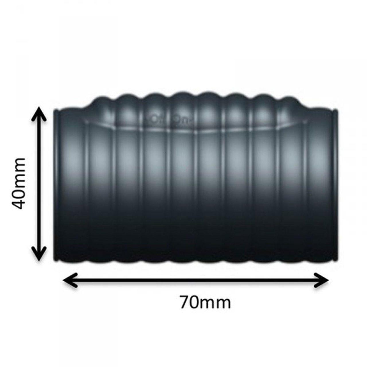 Wibrująca nakładka na penisa 7 cm z prążkami | Loris.pl