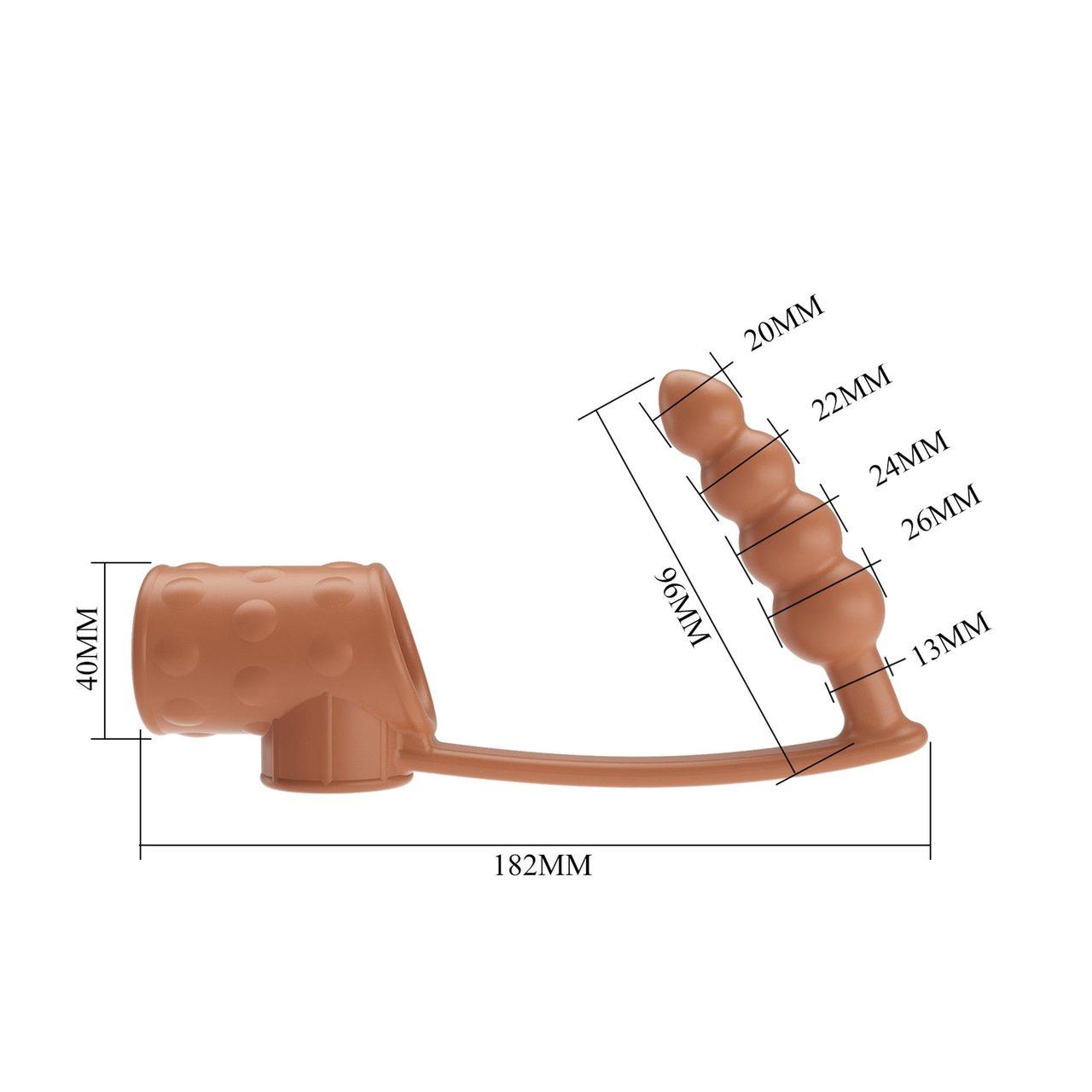 Korek analny z pierścieniem erekcyjnym TPE wodoodporny | Loris.pl