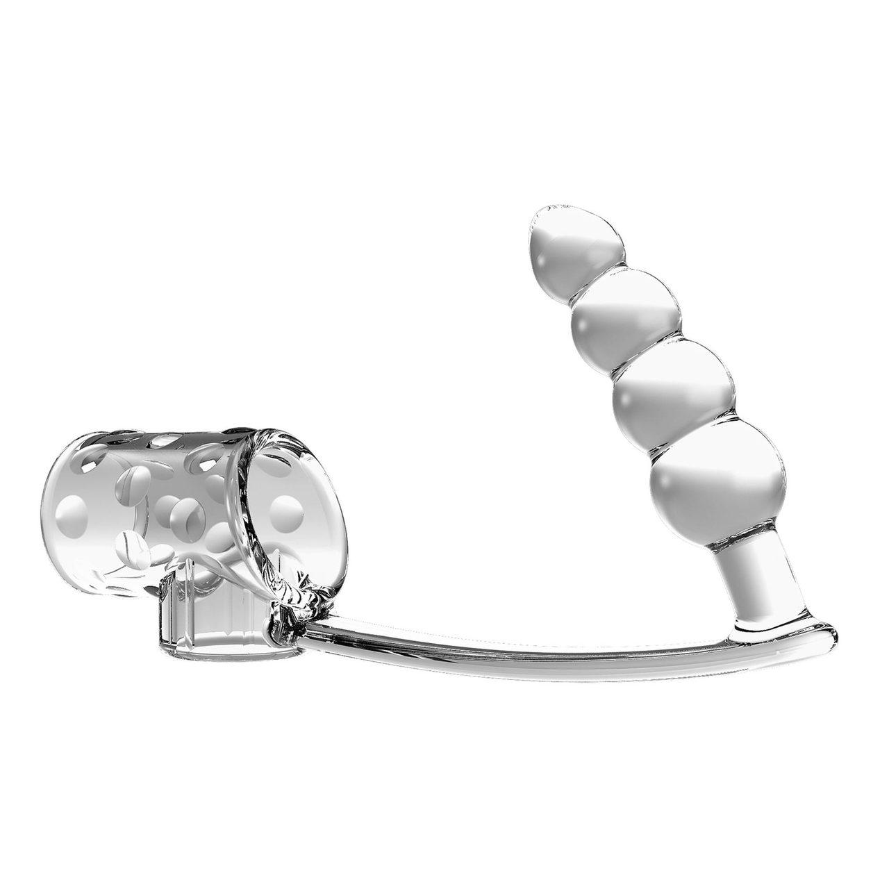 Korek analny z pierścieniem erekcyjnym wodoodporny | Loris.pl