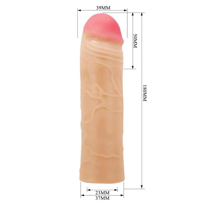 Nakładka przedłużająca 5,0 cm TPR – realistyczna tekstura