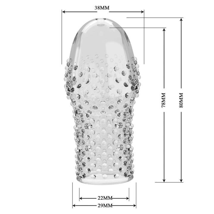 Przezroczysta nakładka na penisa TPR – mocniejsza erekcja i dłuższy seks | Loris.pl