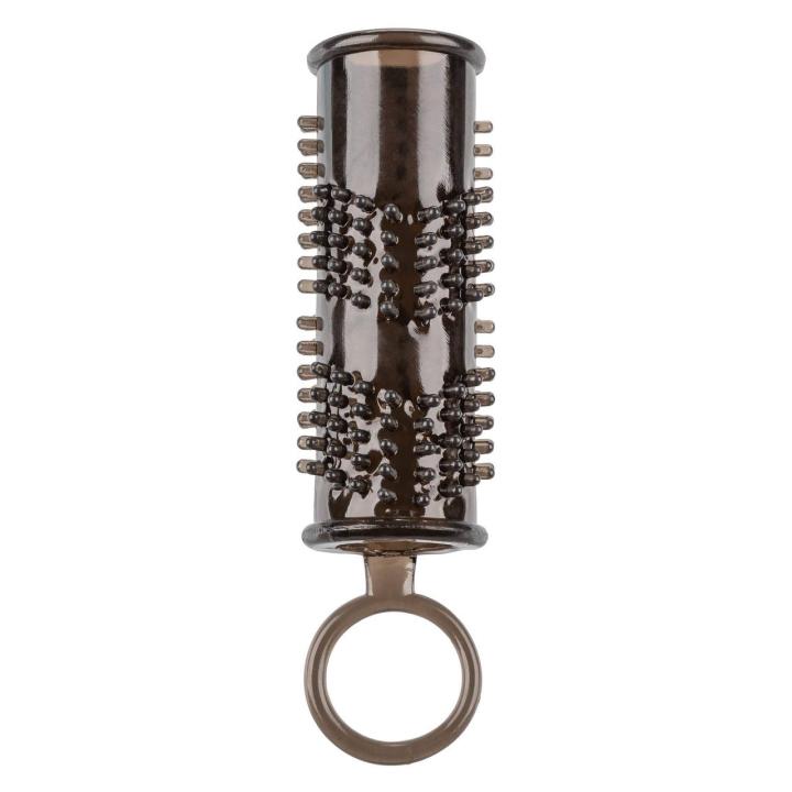 Przelotowa nakładka na penisa z wypustkami i wsparciem erekcji | Loris.pl