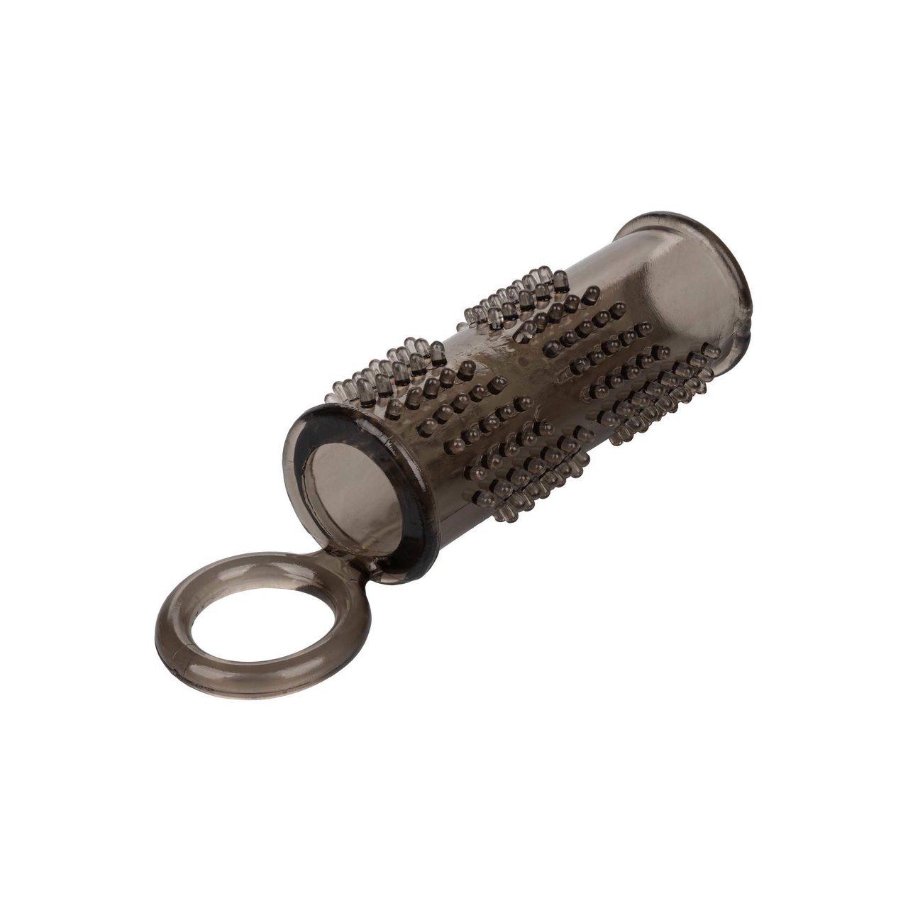 Przelotowa nakładka na penisa z wypustkami i wsparciem erekcji | Loris.pl