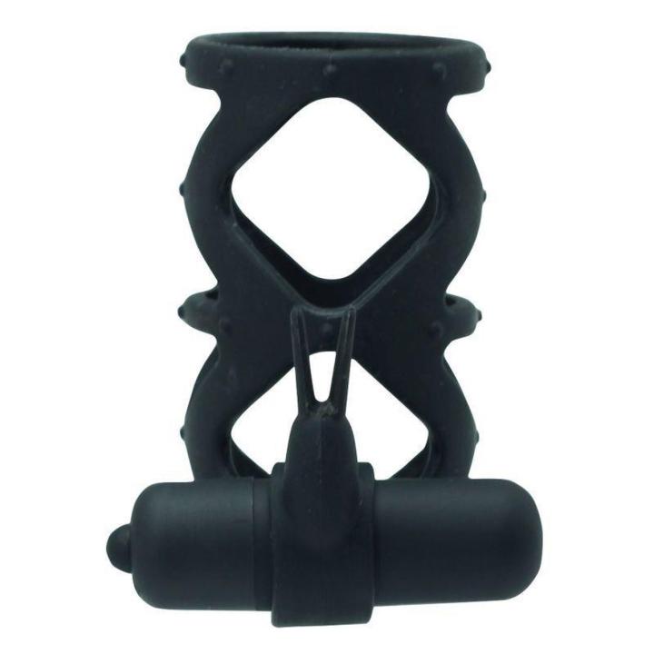 Wibrujący pierścień erekcyjny z króliczkiem do łechtaczki | Loris.pl