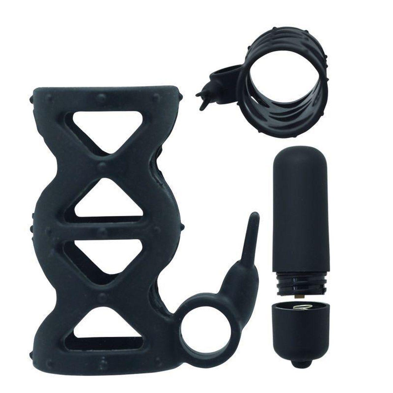 Wibrujący pierścień erekcyjny z króliczkiem do łechtaczki | Loris.pl