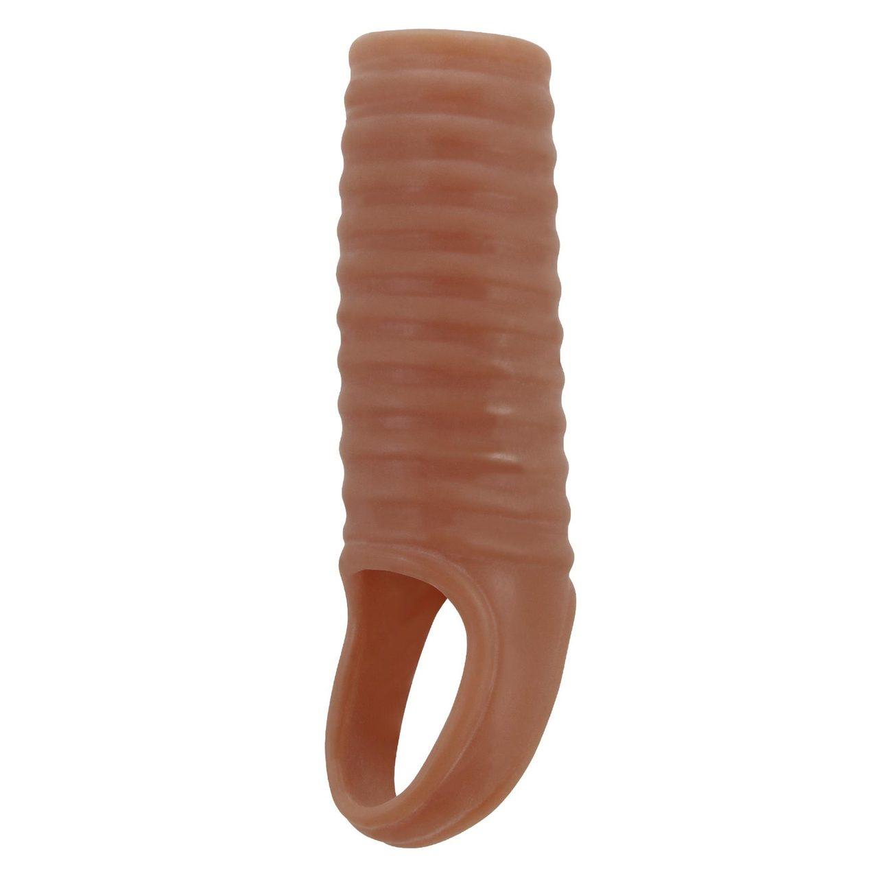 Przelotowa nakładka na penisa TPE wodoodporna | Wsparcie erekcji | Loris.pl