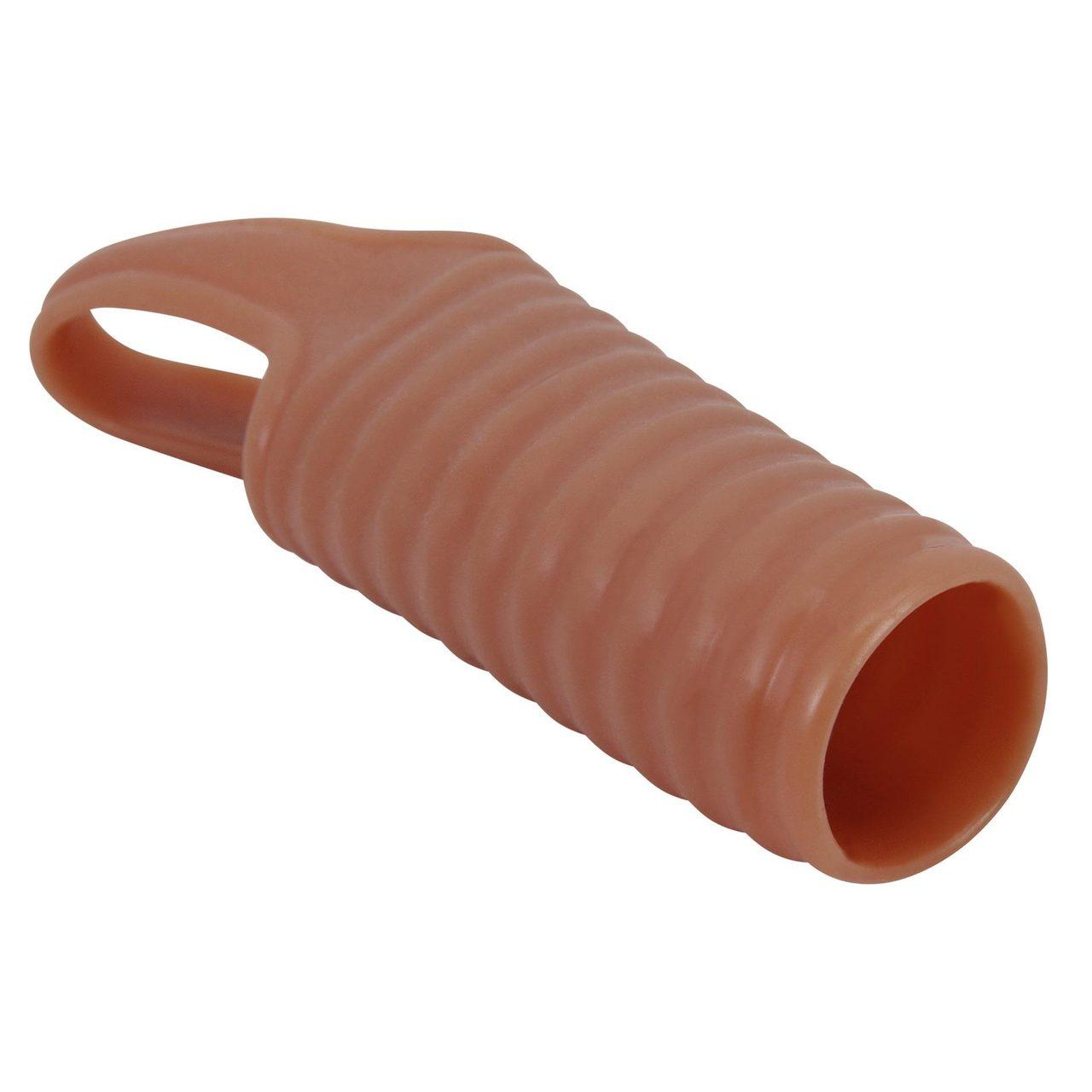 Przelotowa nakładka na penisa TPE wodoodporna | Wsparcie erekcji | Loris.pl